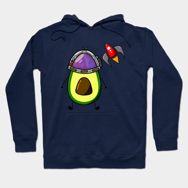 Avocado Spaceman Hoodie by ShutterStudios